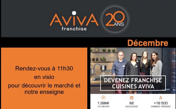 AvivA cuisines organise une réunion d’information en visioconférence le 16 décembre
