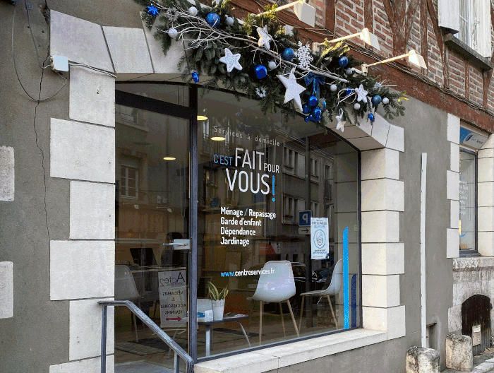 L’agence Centre Services de Blois s’habille pour les fêtes