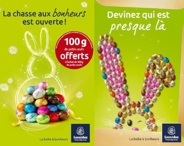 Leonidas lance une opération commerciale pour Pâques