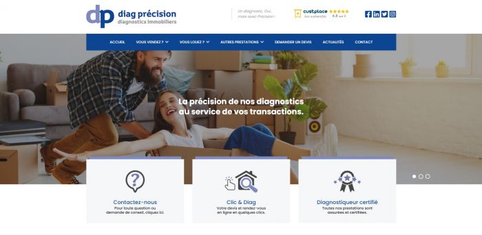 Nouveau site et nouvelle application mobile pour Diag Précision