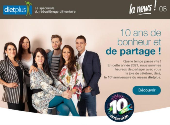 La franchise Dietplus lance sa newsletter clients