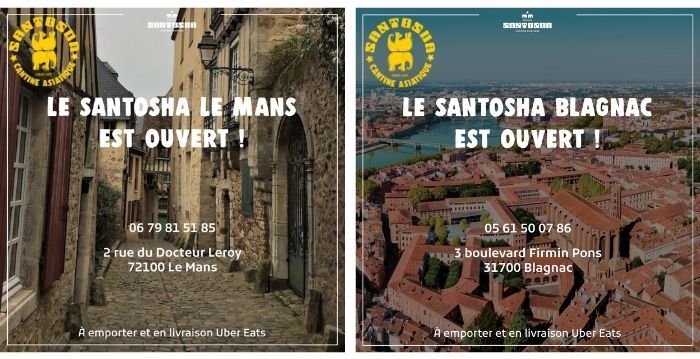 Santosha Blagnac et Le Mans : deux nouvelles ouvertures pour l’enseigne de street food d'Asie du Sud-Est