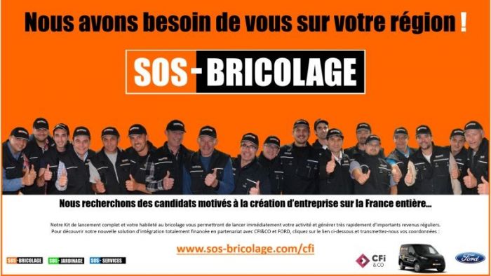 SOS Bricolage permet de devenir bricoleur professionnel rapidement et partout en France