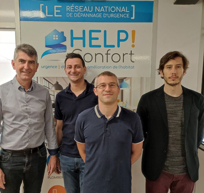 Quatre nouveaux franchisés Help Confort sont en formation initiale