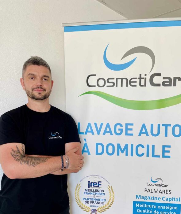 « CosmétiCar est un réseau qui évolue, se donne les moyens d’avancer et accompagne ses franchisés », Erwann CARLU (franchisé CosmétiCar)
