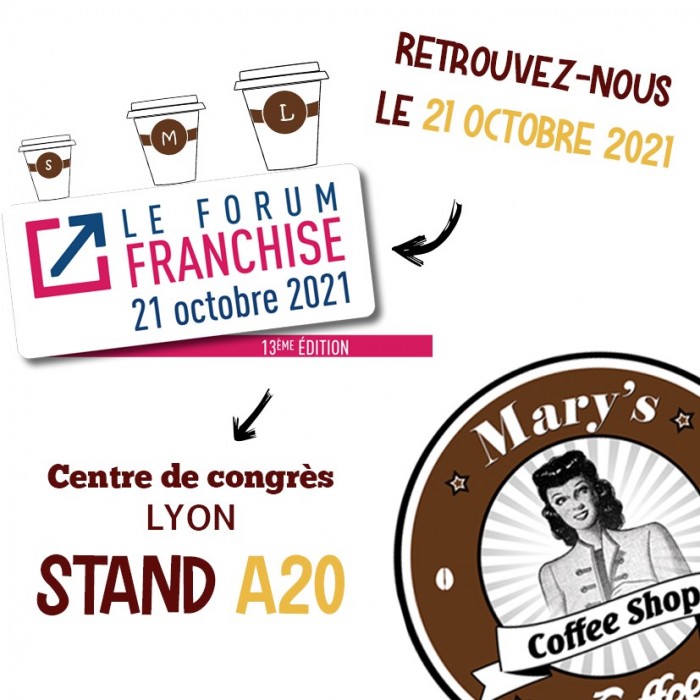 Mary’s Coffee Shop participera à l’édition 2021 de Forum Franchise Lyon
