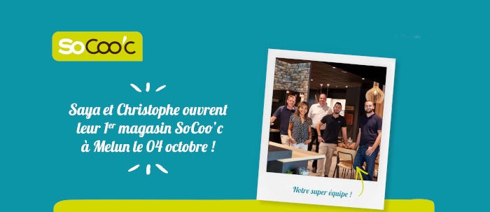 Un couple de franchisés ouvre son magasin SoCoo’c à Melun