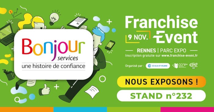 L’enseigne Bonjour Services participe au salon Franchise Event 2021
