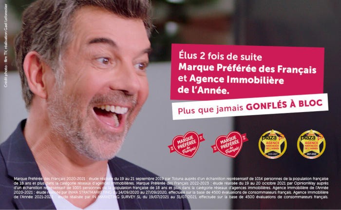 Stéphane Plaza Immobilier élue Marque préférée des Français 2022-2023