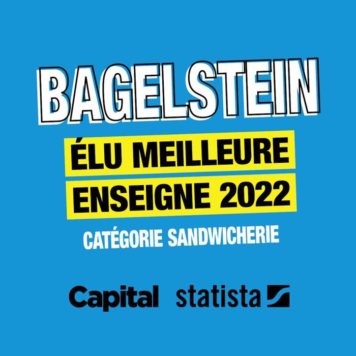 Bagelstein élue Meilleure enseigne de sandwicherie 2022