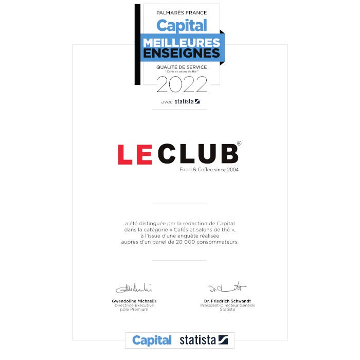 LE CLUB entre au Palmarès Capital des Meilleures enseignes 2022