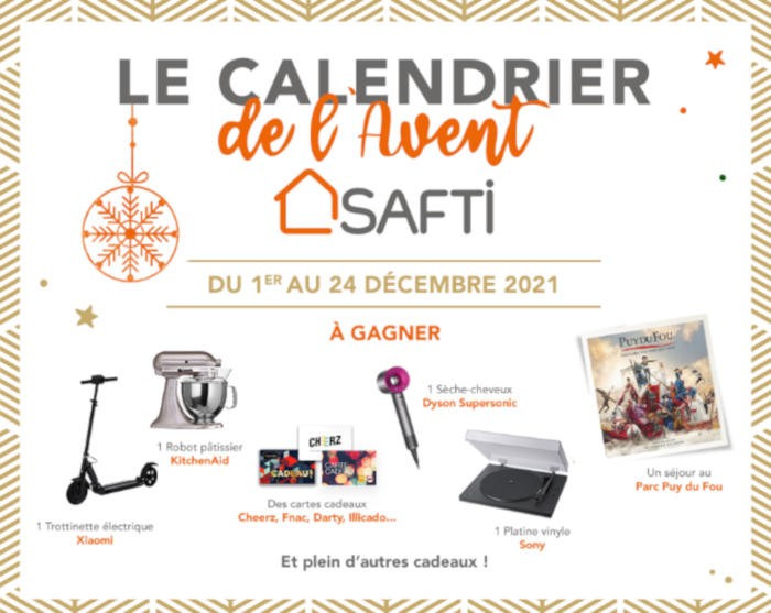 SAFTI organise un calendrier de l’avent en ligne pour les fêtes