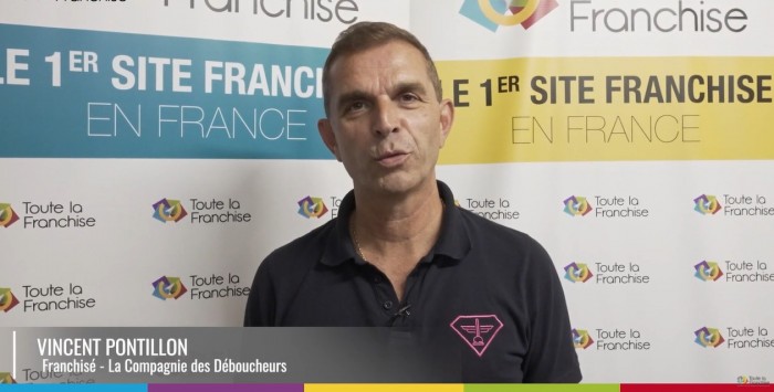 « J'ai vraiment choisi d’entreprendre en franchise parce que je pense c'est un des facteurs de réussite de son entreprise », Vincent Pontillon (concessionnaire La Compagnie des Déboucheurs)