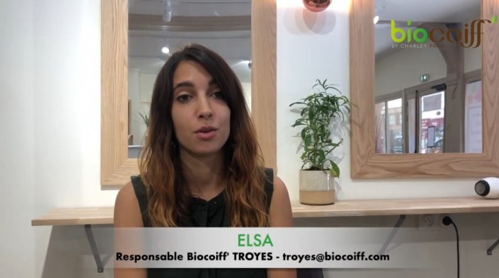 « Je suis agréablement surprise par l’engouement suscité par ce concept salon de coiffure végétal certifié bio et écologique », Elsa (responsable salon Biocoiff’ Troyes)