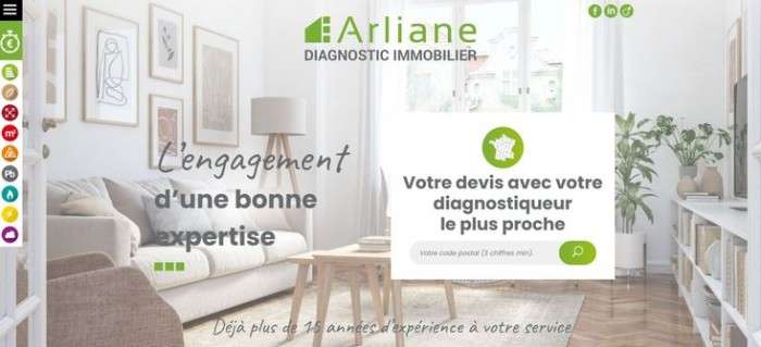 Coup de jeune pour le site internet d’Arliane Diagnostic Immobilier