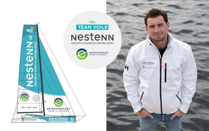 Le réseau Nestenn sponsorise le voilier de Jules Bonnier pour la Route du Rhum 2022