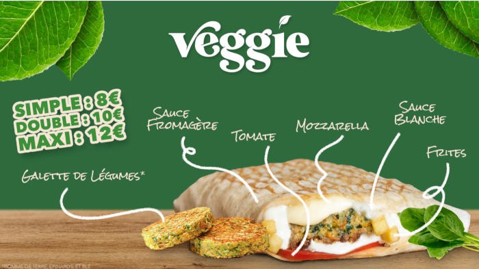 Le Veggie de Chamas Tacos est disponible dans les restaurants du réseau