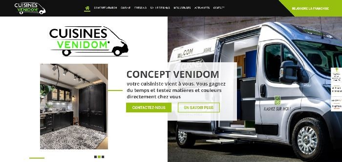 Cuisines Venidom lance son nouveau site internet