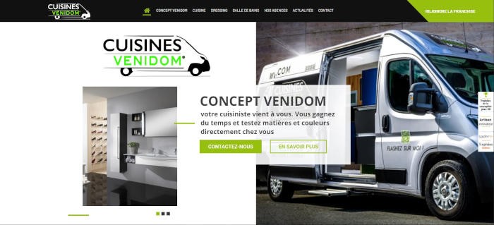 Cuisines Venidom se dote d’un nouveau site internet plus performant