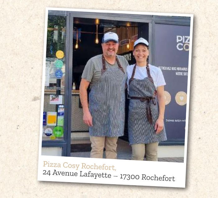 Un couple de multifranchisés Pizza Cosy ouvre une nouvelle pizzéria à Rochefort