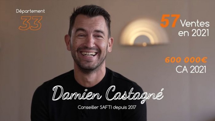 Changer de vie avec SAFTI : «  J’ai gagné épanouissement personnel et liberté financière ! », Damien Castagné (SAFTI Gironde)