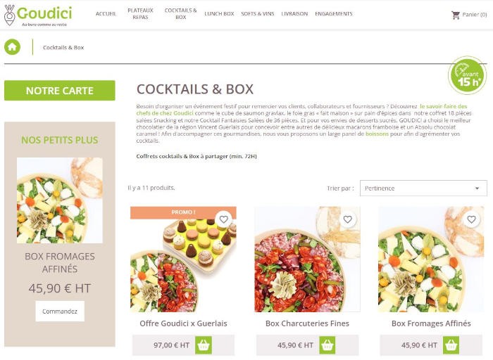 GOUDICI propose à ses clients une offre « Cocktail Time »