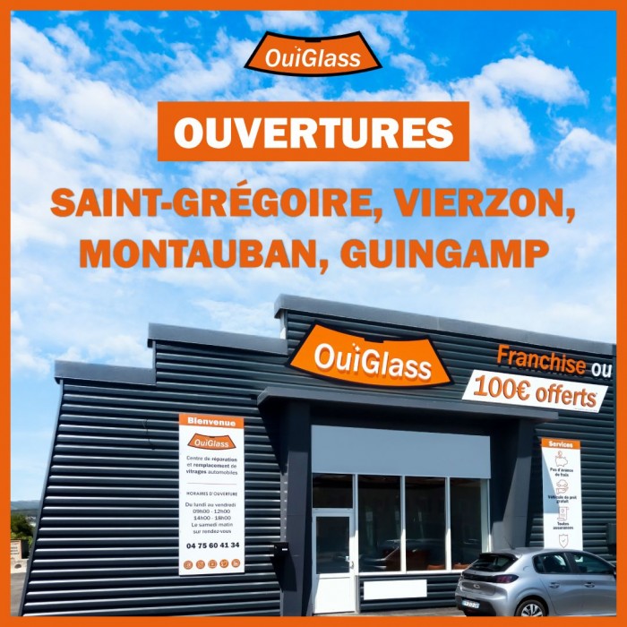 OuiGlass confirme sa belle dynamique de développement avec quatre ouvertures