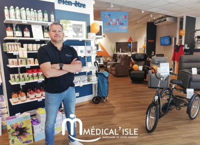 « J’ai eu un vrai coup de cœur pour le concept Médical’Isle », Pierre Boitard (nouveau franchisé Médical’Isle)