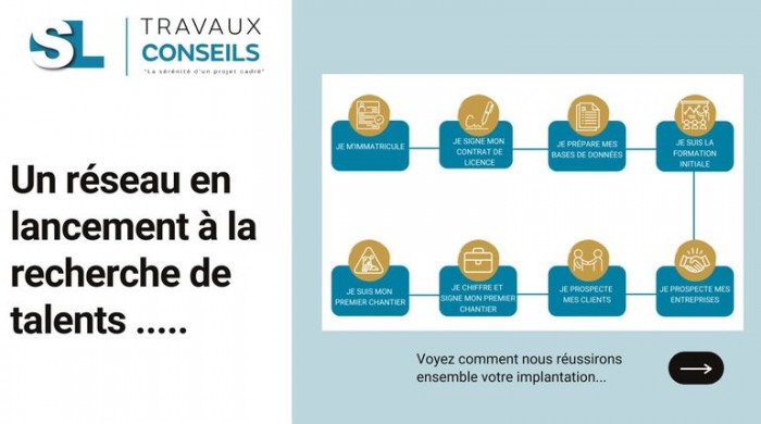 Courtage en travaux : SL TRAVAUX CONSEILS à la recherche de nouveaux talents