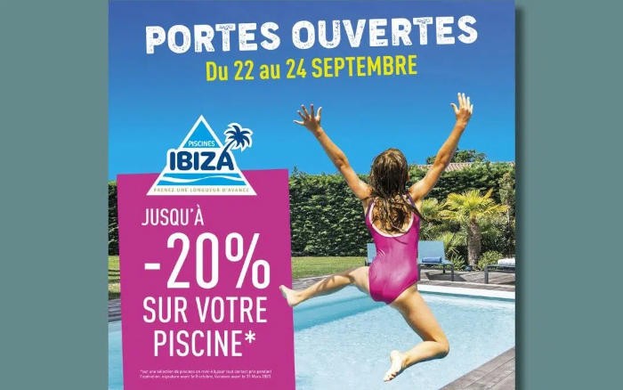 Piscines Ibiza organise des Portes Ouvertes nationales du 22 au 24 septembre