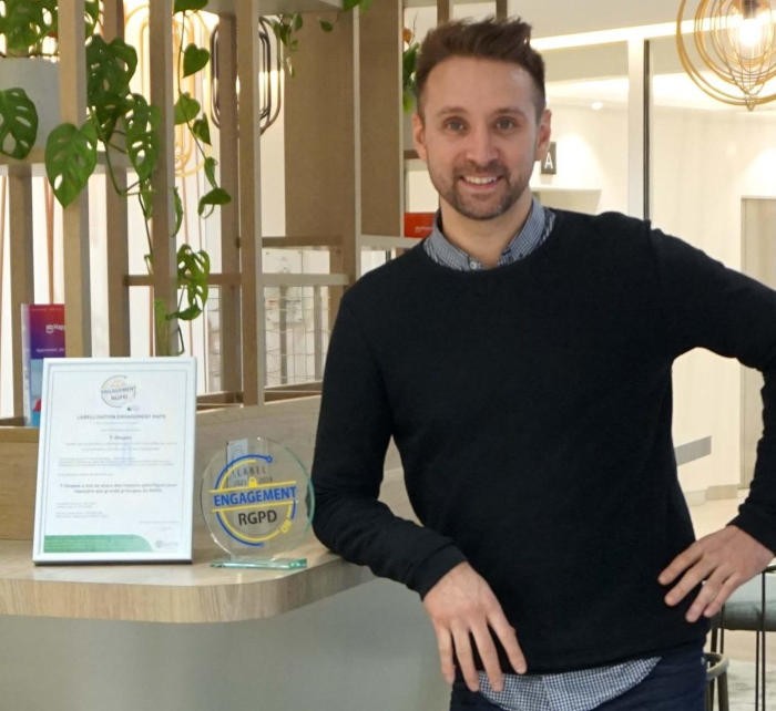 « Le Label Engagement RGPD nous apporte de la crédibilité », Julien Charles, PDG de la startup 7-shapes, clientes de la franchise Agence RGPD