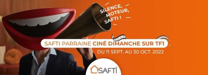 SAFTI parraine l’émission Ciné Dimanche sur TF1