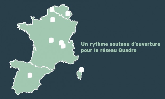 Un rythme soutenu d’ouvertures pour le réseau Quadro