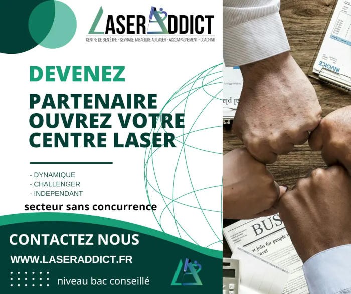 Ouvrez un centre de sevrage tabagique en franchise avec LaserAddict