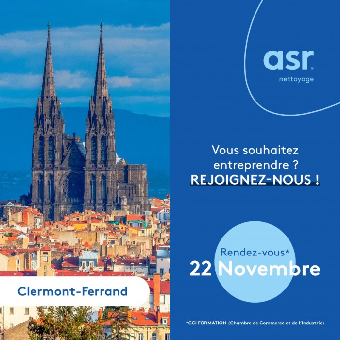 Rencontrez ASR Nettoyage le 22 novembre à Clermont-Ferrand