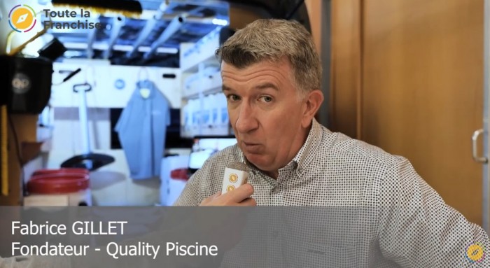 « Nous avons aujourd’hui 10 ans d’expérience dans ce secteur d’activité avec un concept très novateur », Fabrice GILLET (fondateur du réseau QUALITY PISCINE)