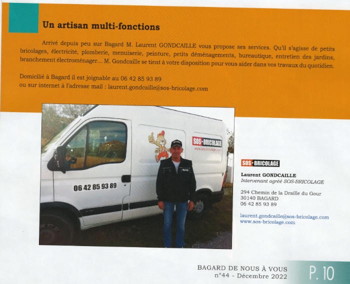 Un nouveau partenaire SOS Bricolage fait parler de lui dans sa commune