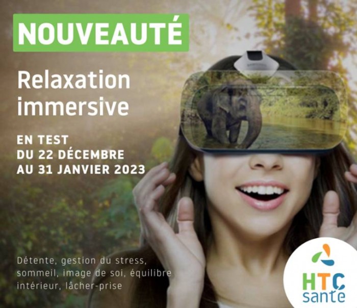 La relaxation immersive virtuelle, le nouveau service HTC Santé