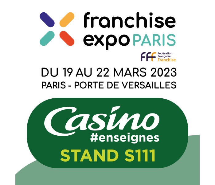 Casino Supermarchés participe au salon Franchise Expo Paris 2023