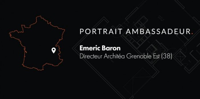 Portrait d’Emeric Baron, licencié Architéa à Grenoble