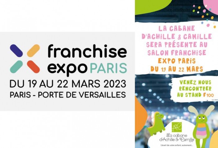 La Cabane d'Achille & Camille présente au salon Franchise Expo Paris 2023