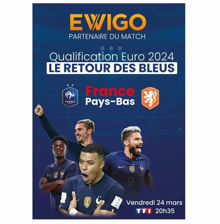 Ewigo, nouveau partenaire du match de qualification UEFA Euro 2024