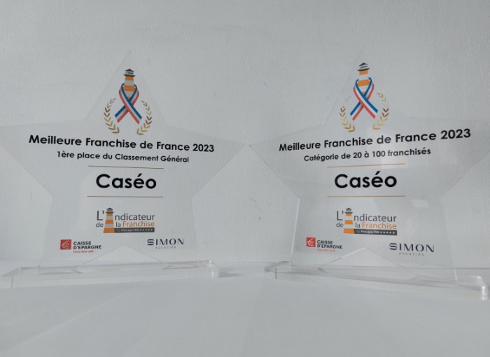 Caséo remporte les Trophées des Meilleures Franchises de France 2023