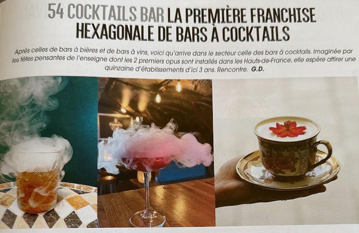 54 Cocktails Bar mise à l’honneur dans le magazine BarMag