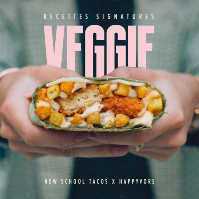New School Tacos lance un nouveau tacos végétarien en partenariat avec HappyVore