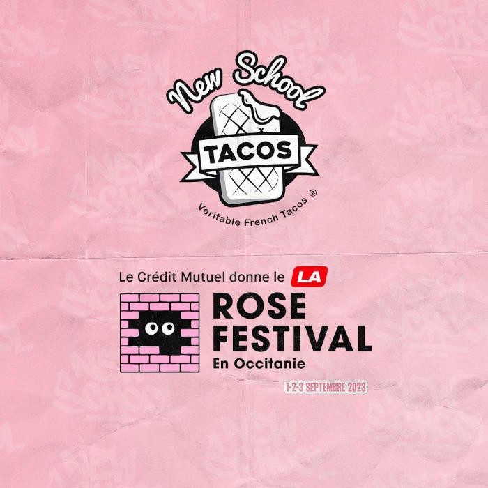 New School Tacos était partenaire du Rose Festival en Occitanie 2023