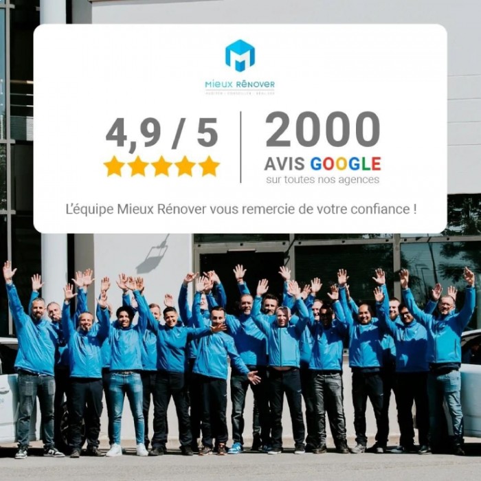 Mieux Rénover dépasse la barre des 2000 avis Google positifs