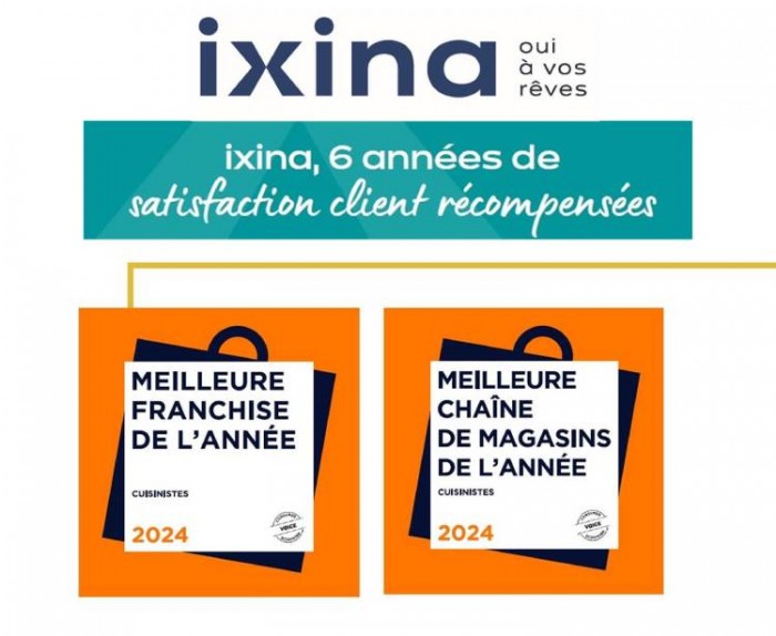 ixina : une satisfaction client doublement récompensée