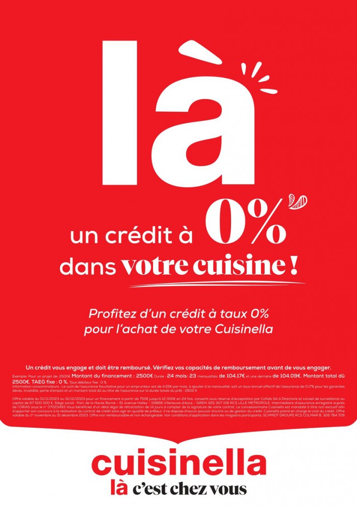 Cuisinella préserve le niveau de vie des Français grâce à des mesures inédites