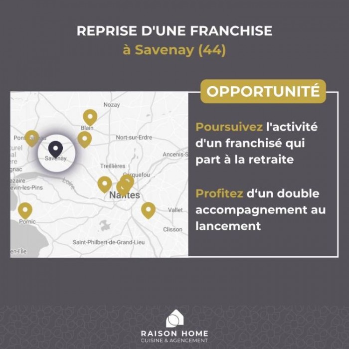 Des opportunités de reprise de franchise Raison Home en Loire-Atlantique